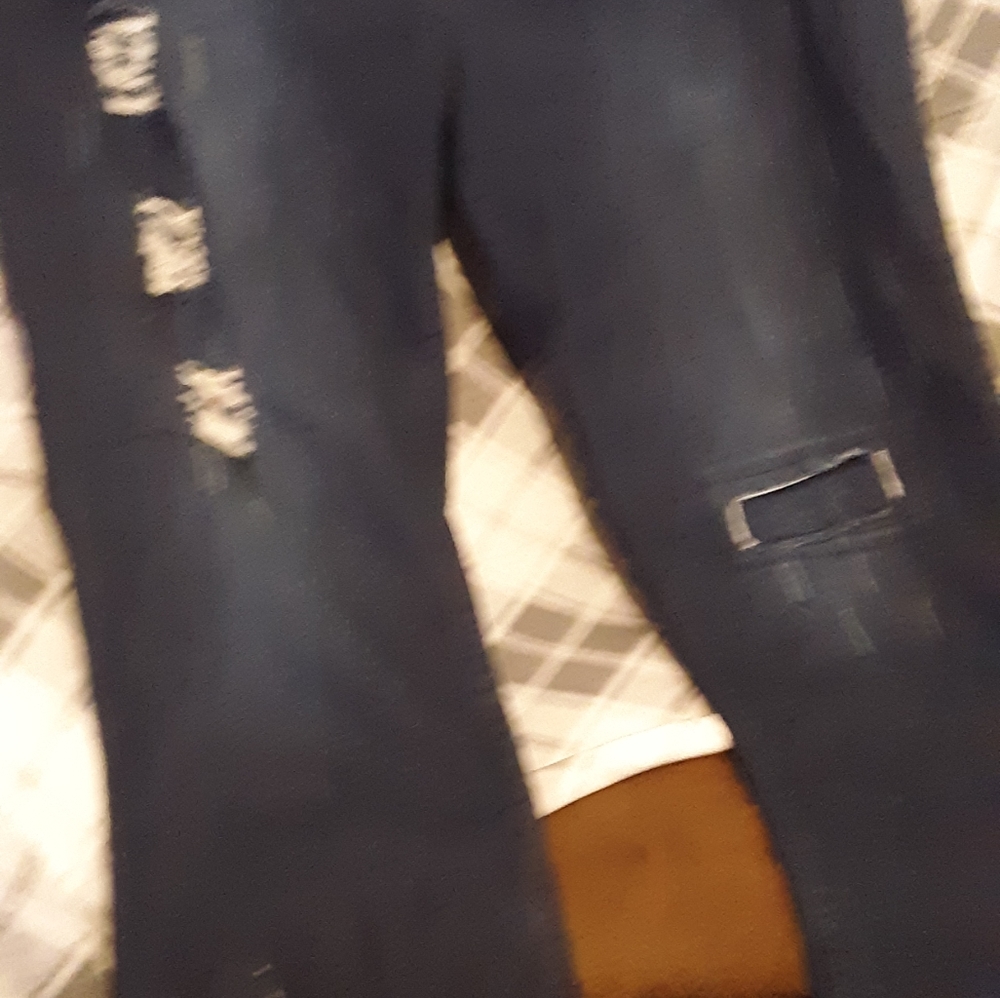 Distressed jeans